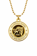 Medalla Angel de la Guarda Crema