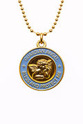 Medalla Angel de la Guarda añil