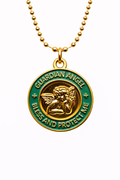Medalla Angel de la Guarda verde rolex
